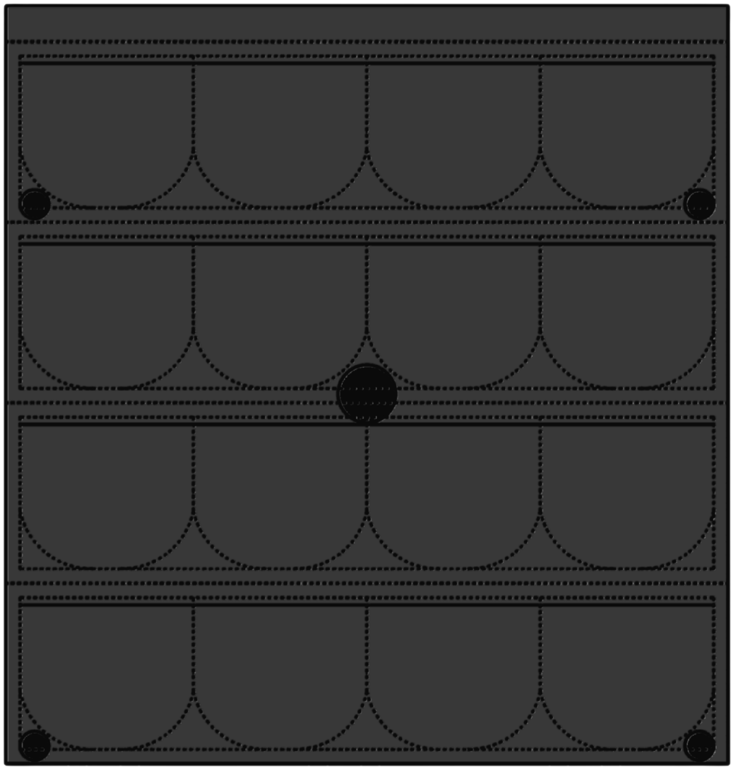 Placa P20R modo feltro — acabamento padrão de produção
